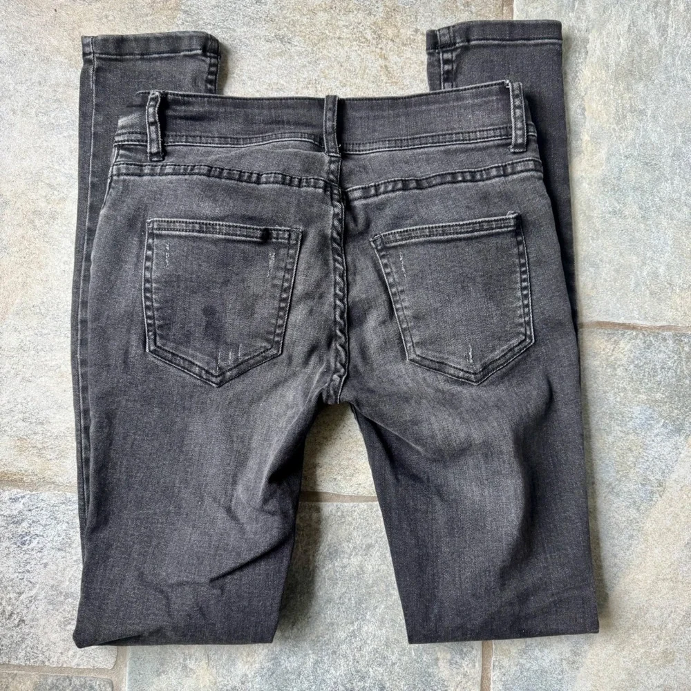 Y2K Cotton On The Deluxe Skinny Low Rise Jeans Black Wash Size‎ 4 Stretch